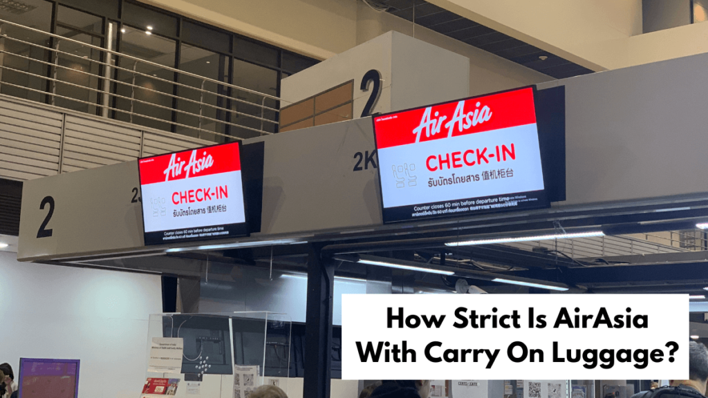 How strict is Airasia with carry on luggage?