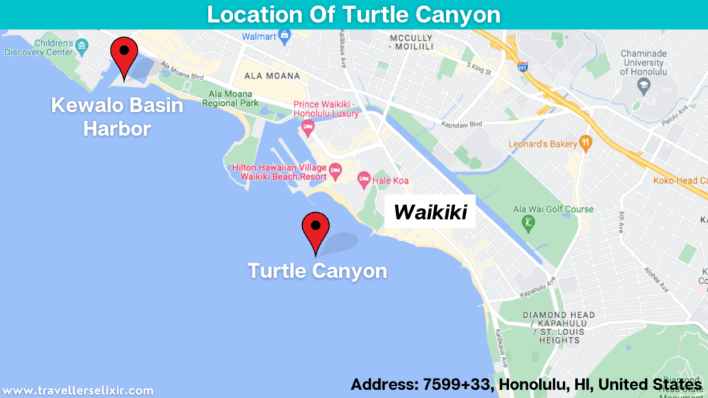 Turtle Canyon Oahu Map