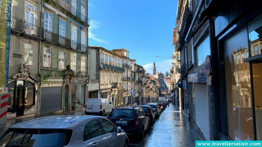 Photo showing some of the streets of Porto.