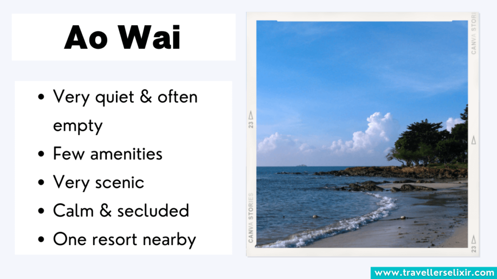Key things to know about Ao Wai in Koh Samet.