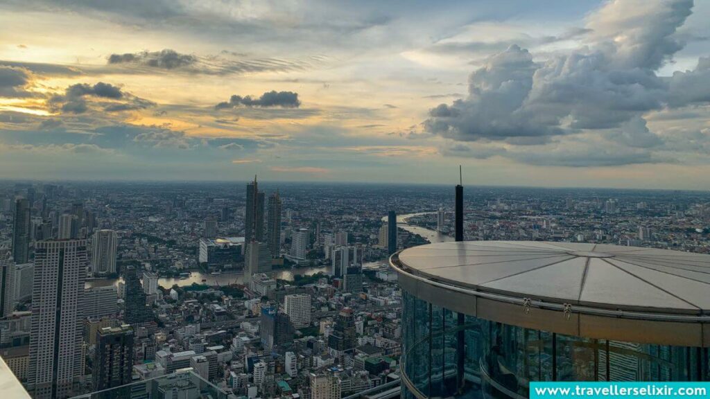 Views of sunny Bangkok from above.