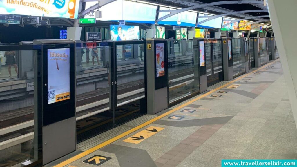 BTS station in Bangkok.