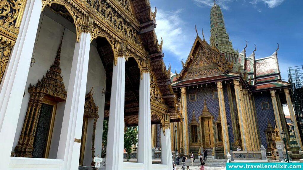 A photo I took of the buildings inside the Grand Palace, Bangkok.