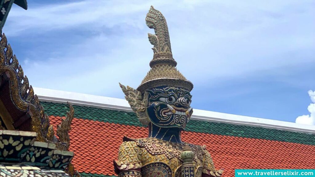 Statue at the Grand Palace in Bangkok.