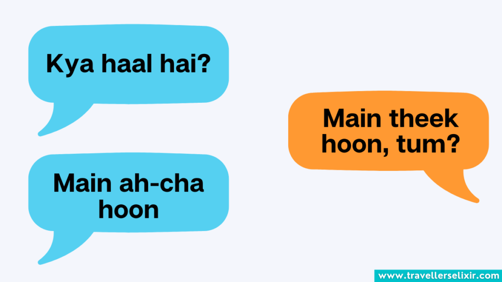 Example conversation in Hindi.