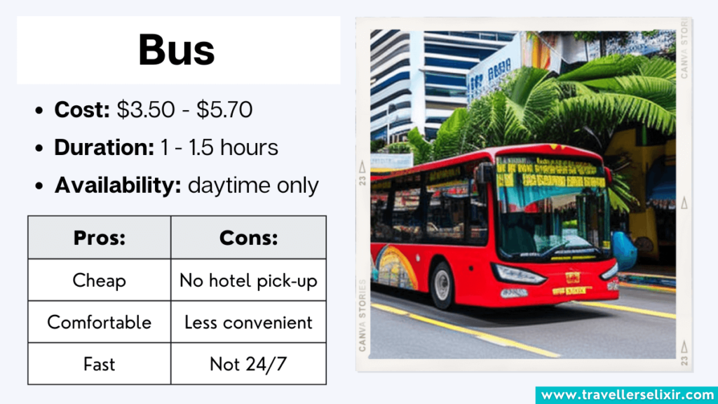 Key things to know about taking a bus from Pattaya to Koh Samet.