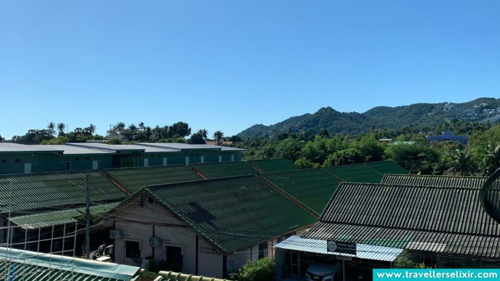 The view from my Airbnb in Koh Samui.