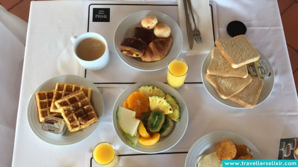 Tasty breakfast in Lagos, Portugal.