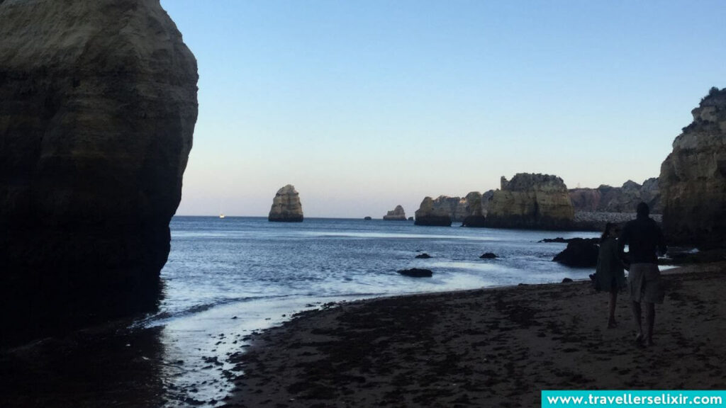 One of the beaches in Lagos at sunset.