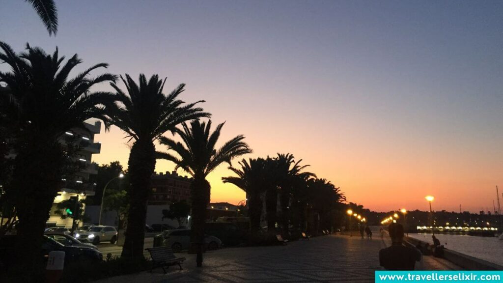 Sunset in Lagos, Portugal.