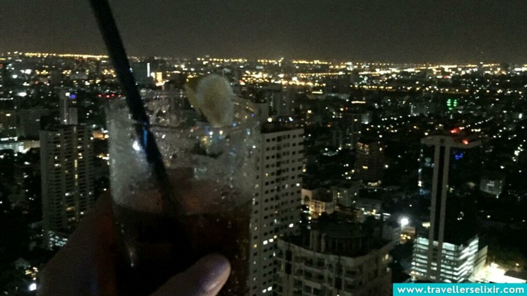A photo of my drink at Octave Rooftop Lounge & Bar