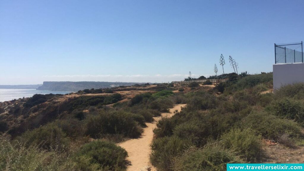 The walk along the top of Ponta de Piedade.