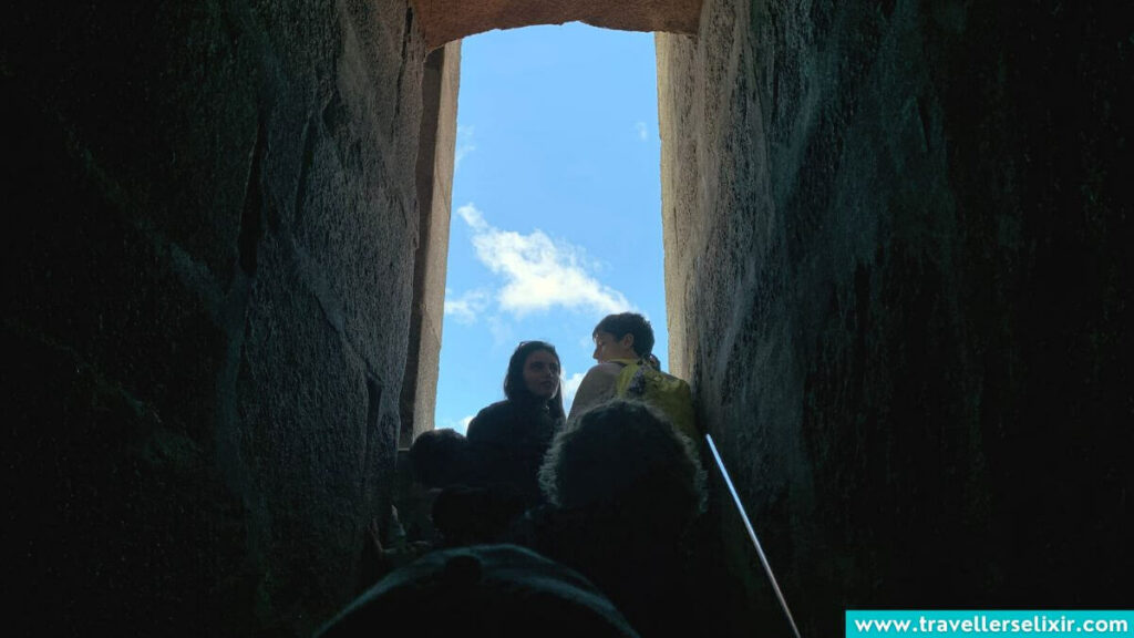 One of the small staircases inside Clérigos Tower.