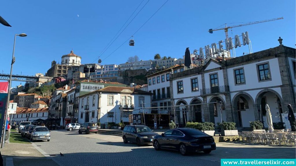 The main street in Vila Nova de Gaia.