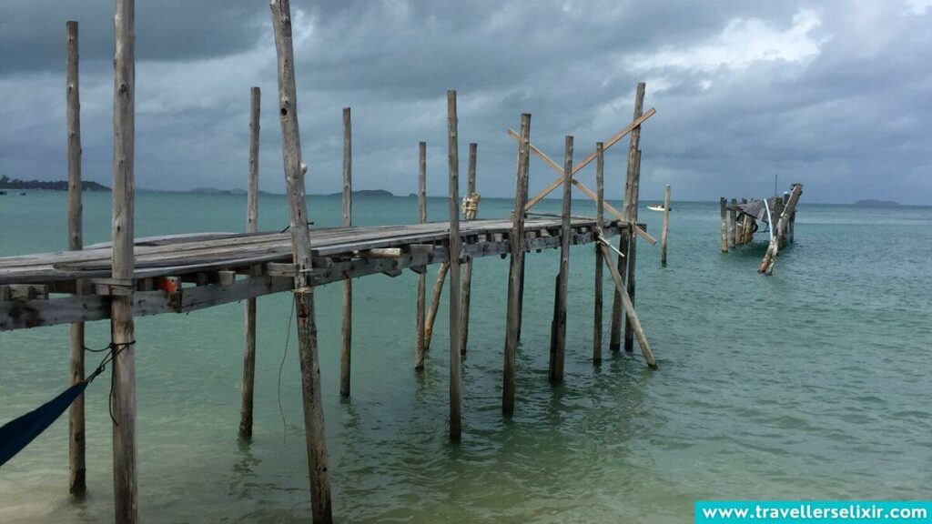 Pier at Ao Cho beach in Koh Samet.