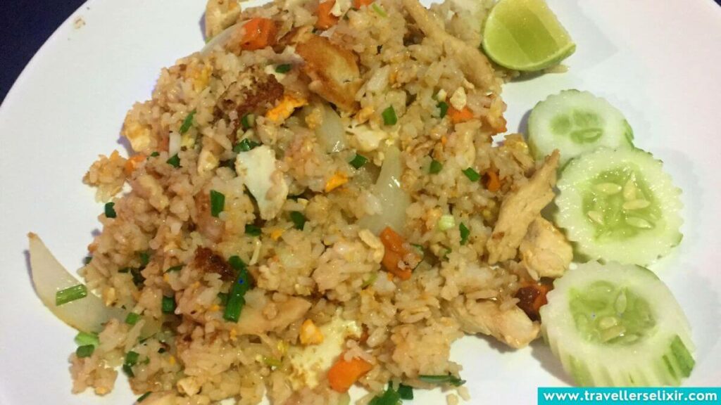 Delicious fried rice from Funky Monkey.