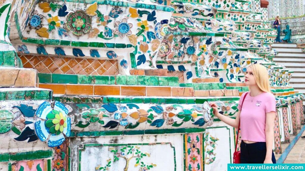 Close up of Wat Arun in Bangkok.