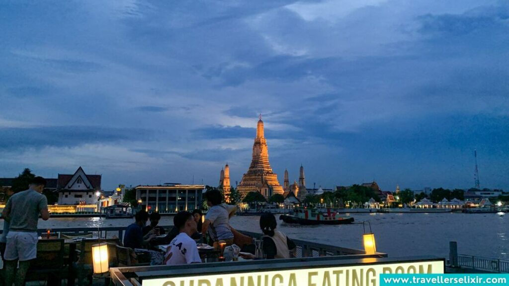 Views from Riverside of Wat Arun.