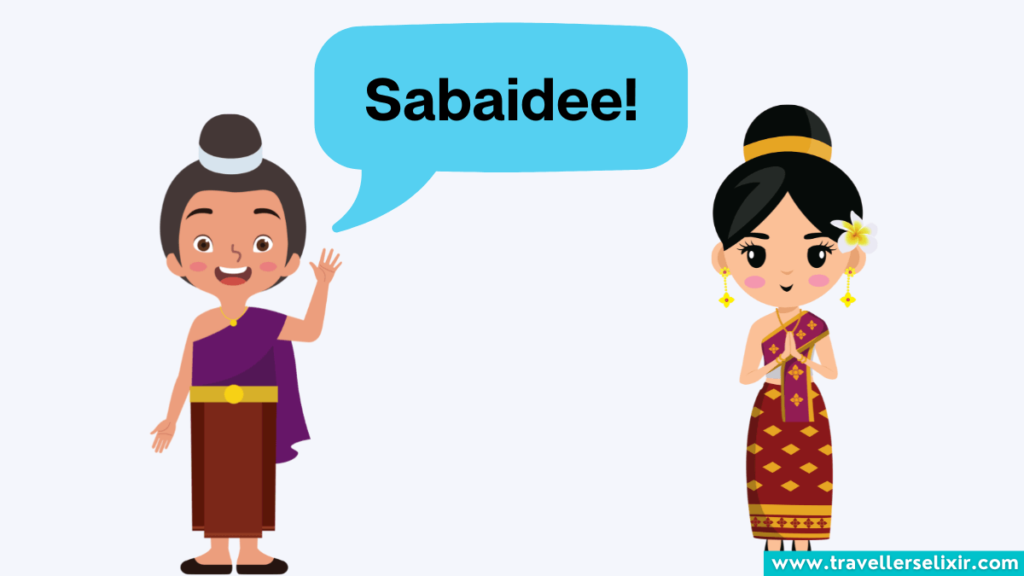 How to say hello in Lao.