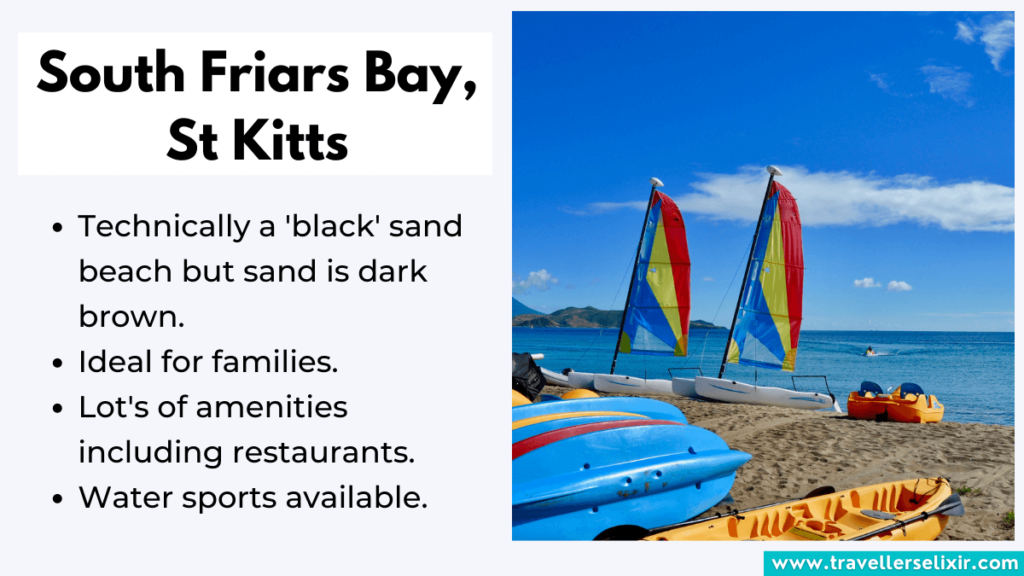Key things to know about South Friars Bay in St Kitts.