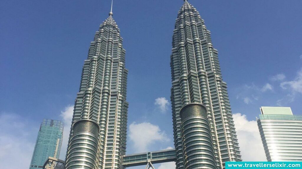 The Petronas Towers in Malaysia.