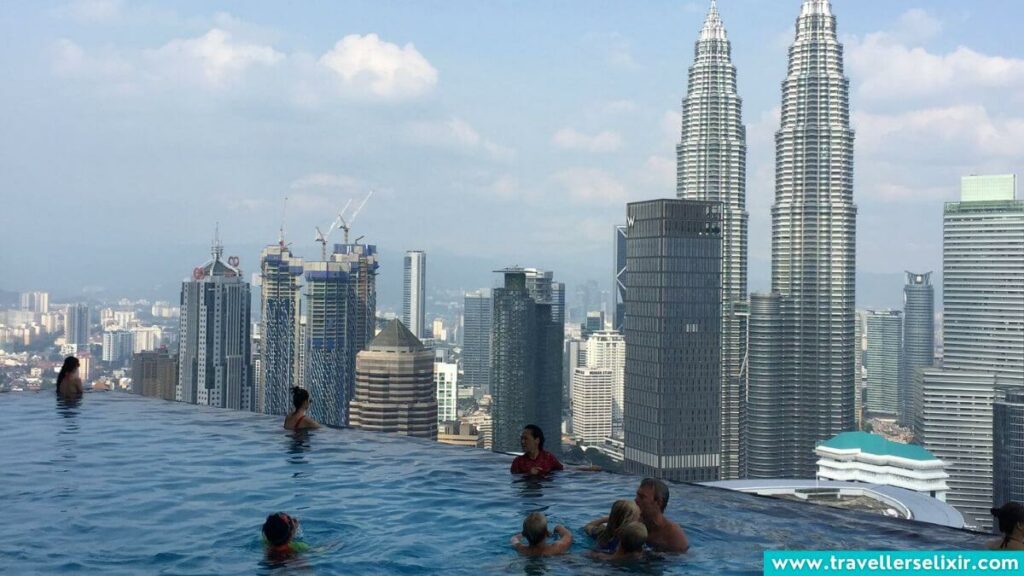 Rooftop pool in Kuala Lumpur, Malaysia.
