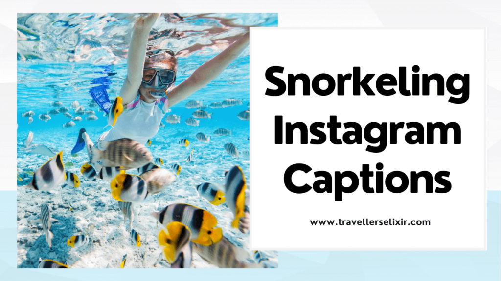snorkeling Instagram captions - featured image