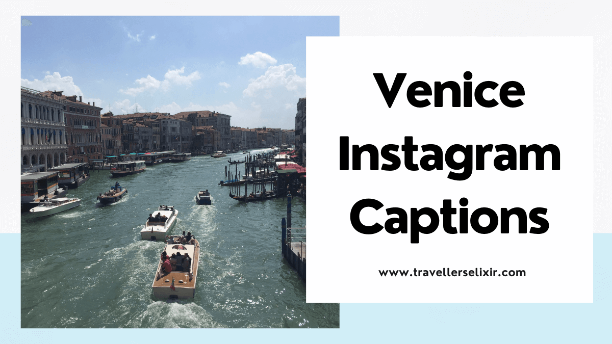 Venice Instagram captions - featured image