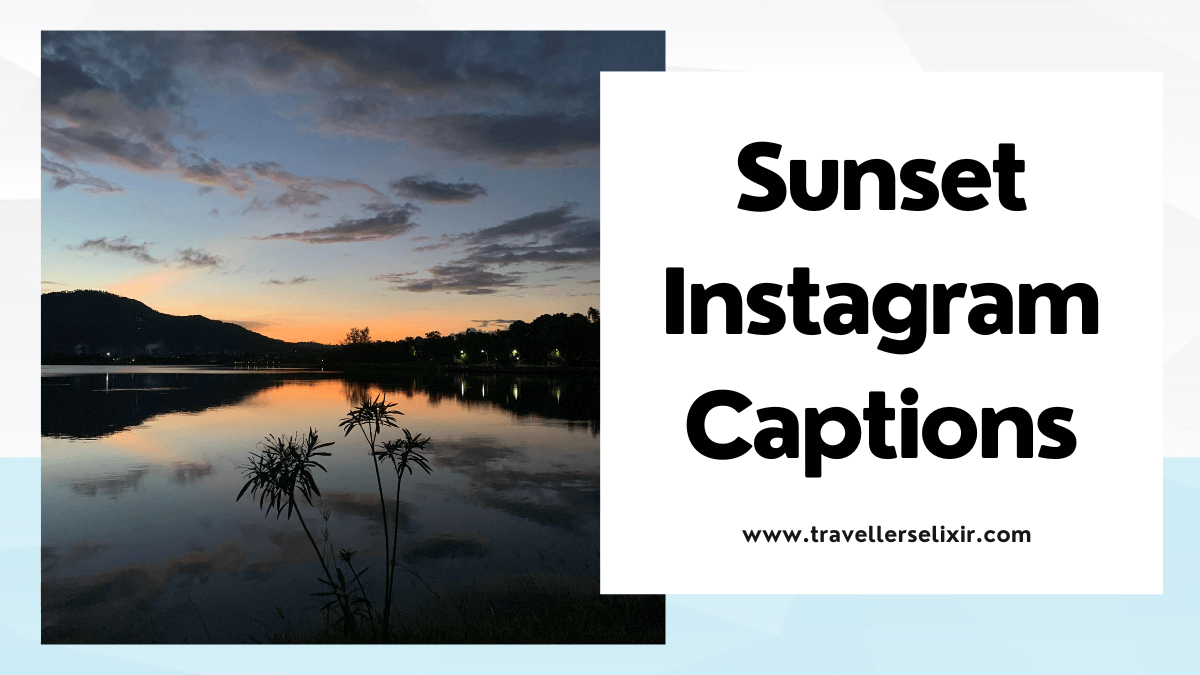 Sunset Instagram captions - featured image