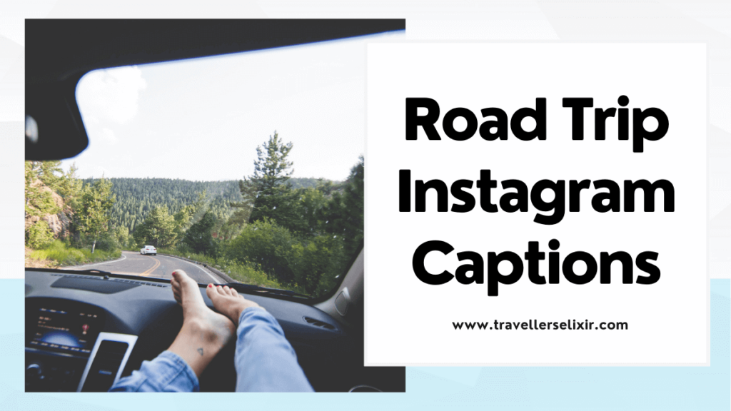 Road trip Instagram captions - featured image