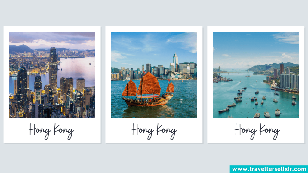 Photos of Hong Kong.