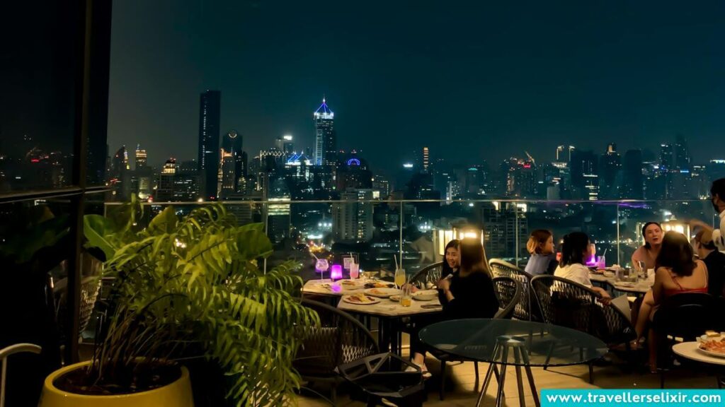 Hi-So sky bar in Bangkok.