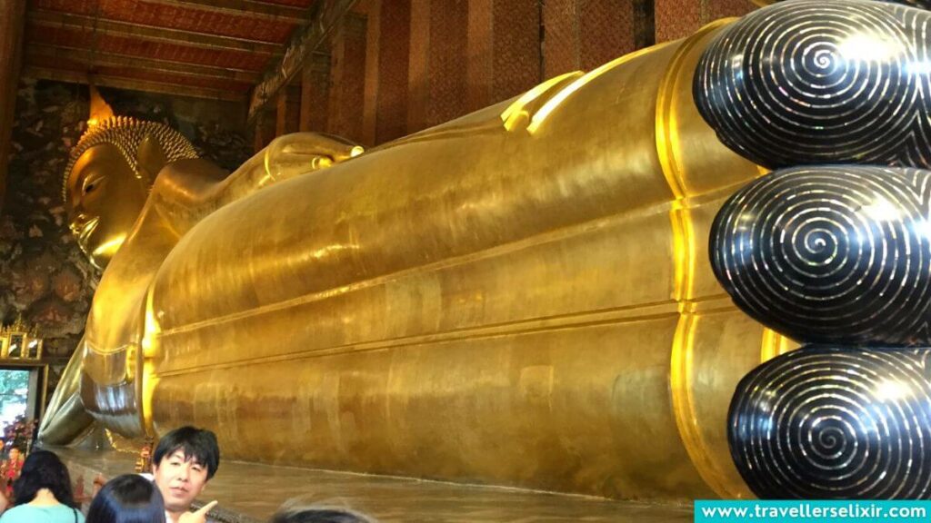 Reclining Buddha at Wat Pho in Bangkok.