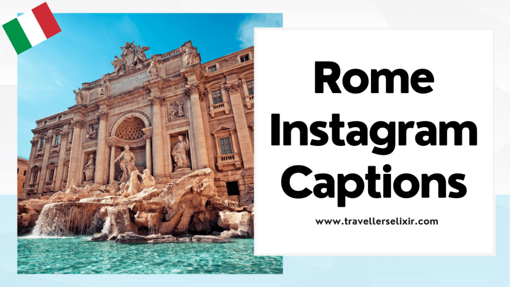 Rome Instagram captions - featured image