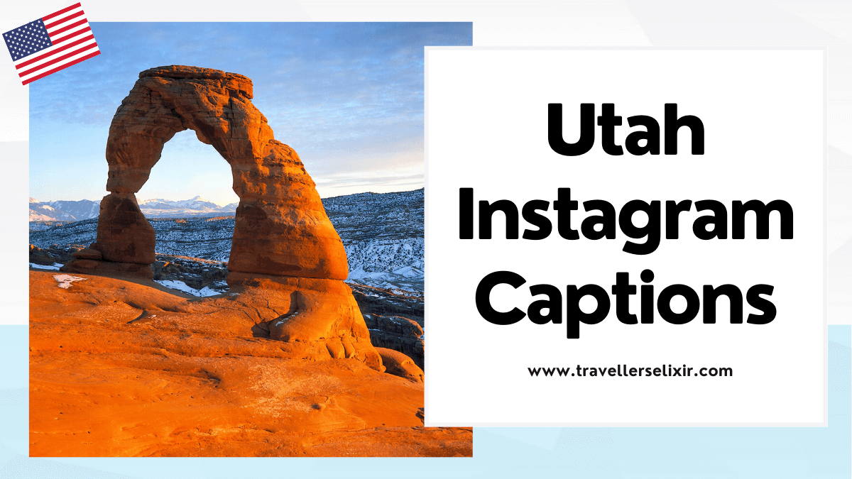 Utah Instagram captions - featured image