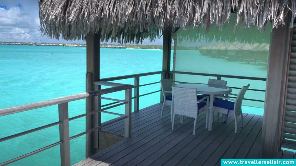 Overwater bungalow at St Regis