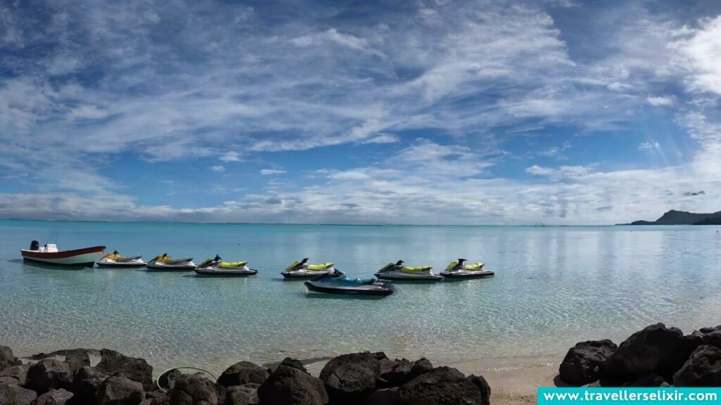 Jet skiis in Bora Bora