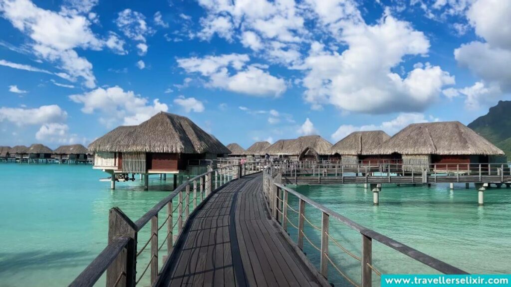 Fancy resort in Bora Bora