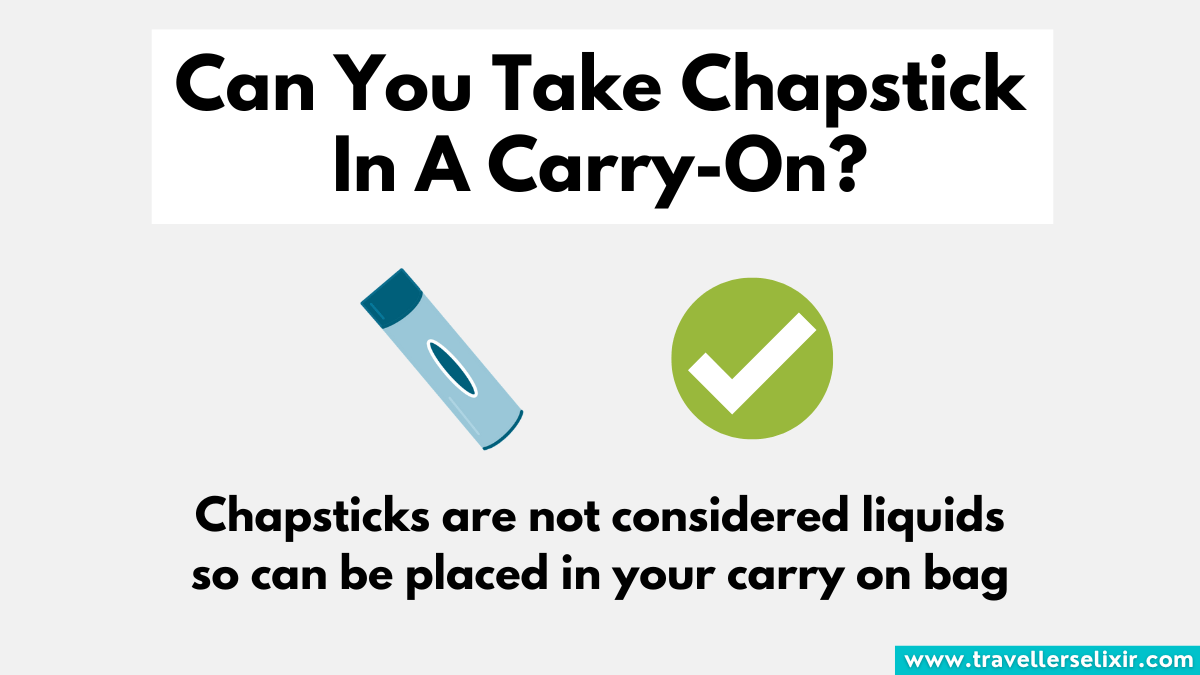 Can You Take Chapstick, Lipstick & Lip Gloss On A Plane? TSA Rules 2024