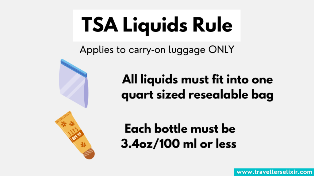 TSA liquids rule