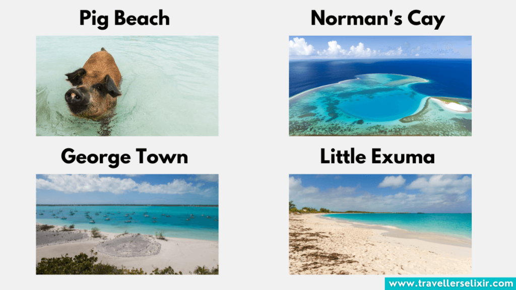 Popular locations in Exuma