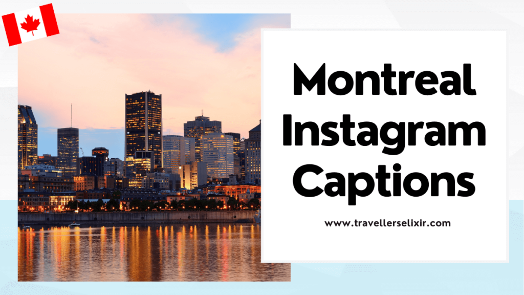 Montreal Instagram captions - featured image