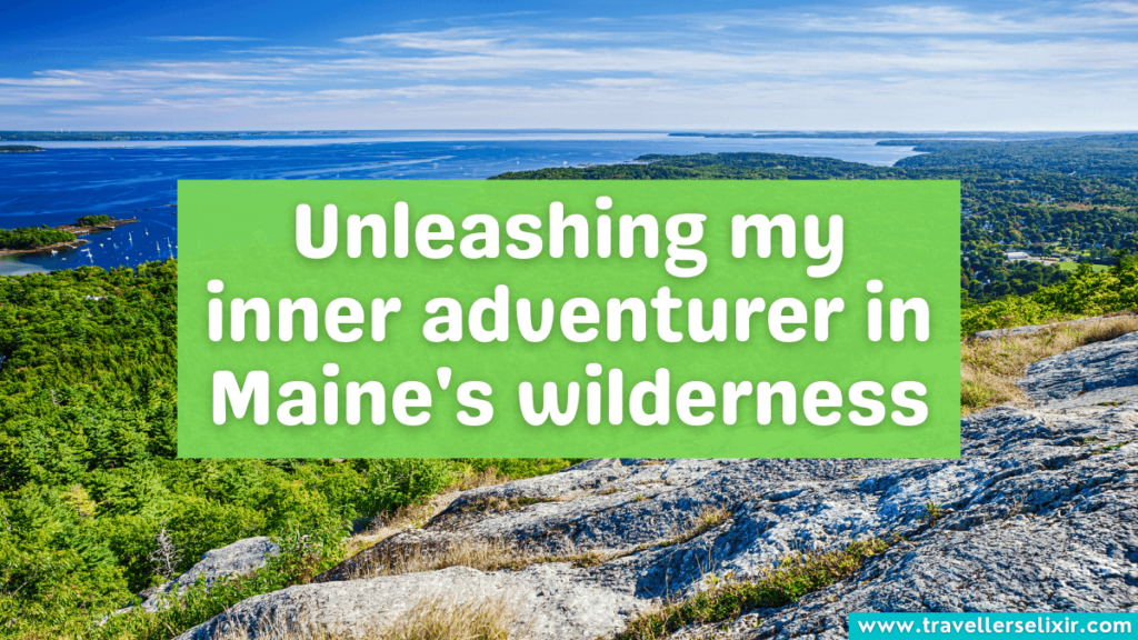 Maine instagram caption - Unleashing my inner adventurer in Maine's wilderness