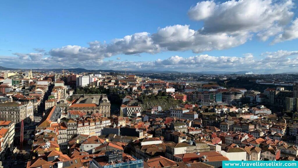 A photo I took of Porto from Clerigos Tower.