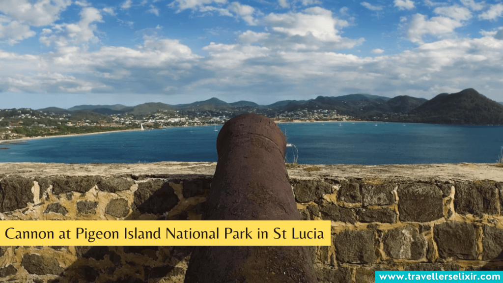 Cannon at Pigeon Island National Park in St Lucia.