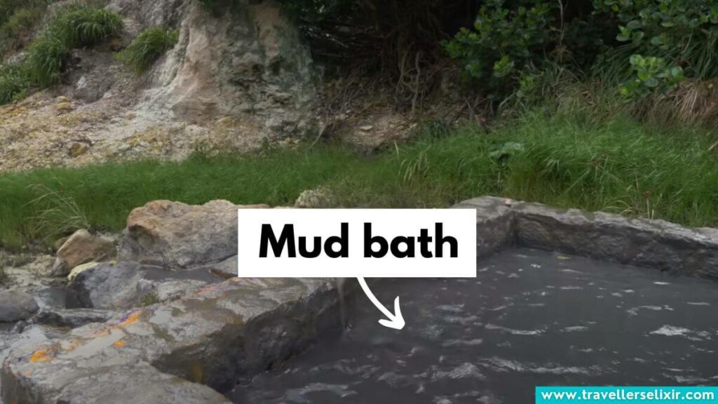 St Lucia sulfur springs mud bath