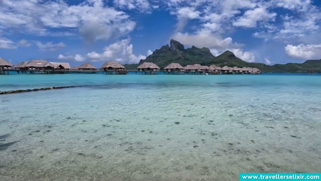 Overwater bungalows in Bora Bora.