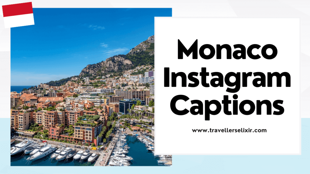 Monaco Instagram captions - featured image