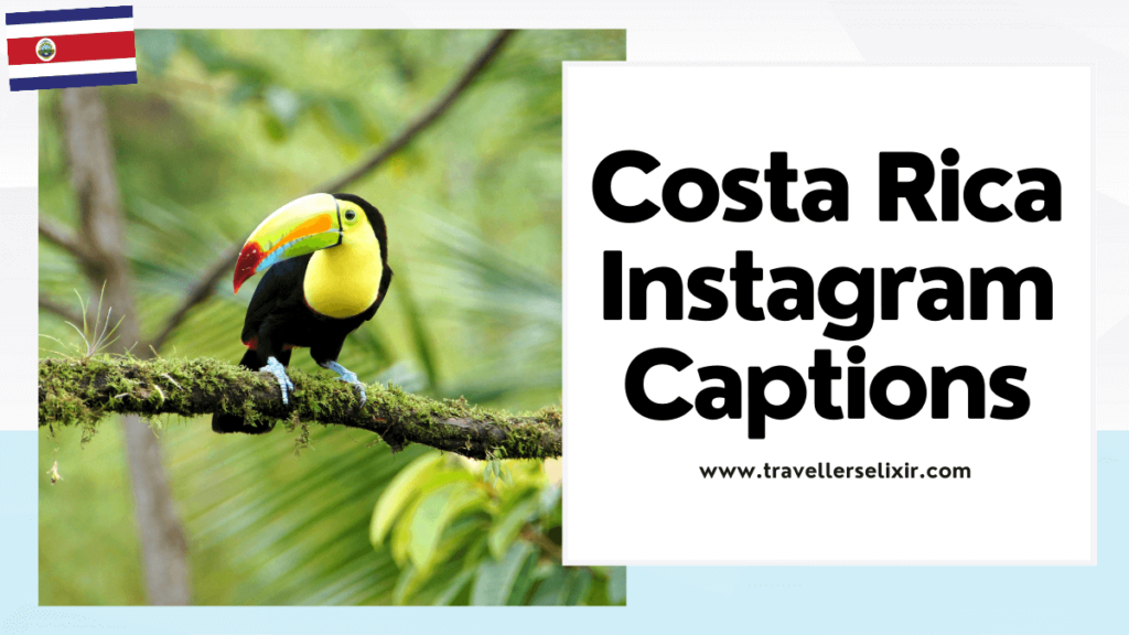 Costa Rica Instagram captions - featured image