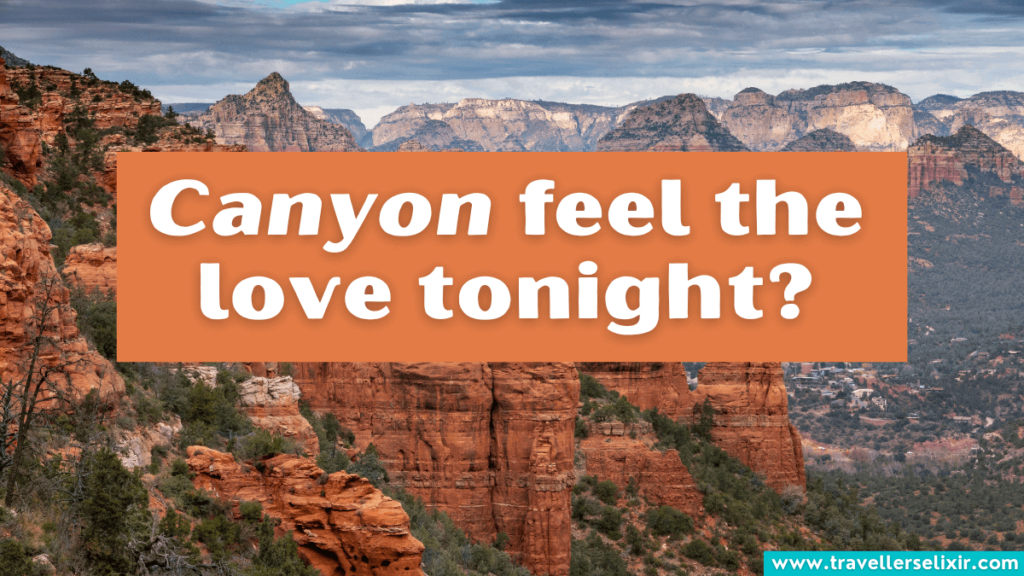 Funny Sedona pun - Canyon feel the love tonight?